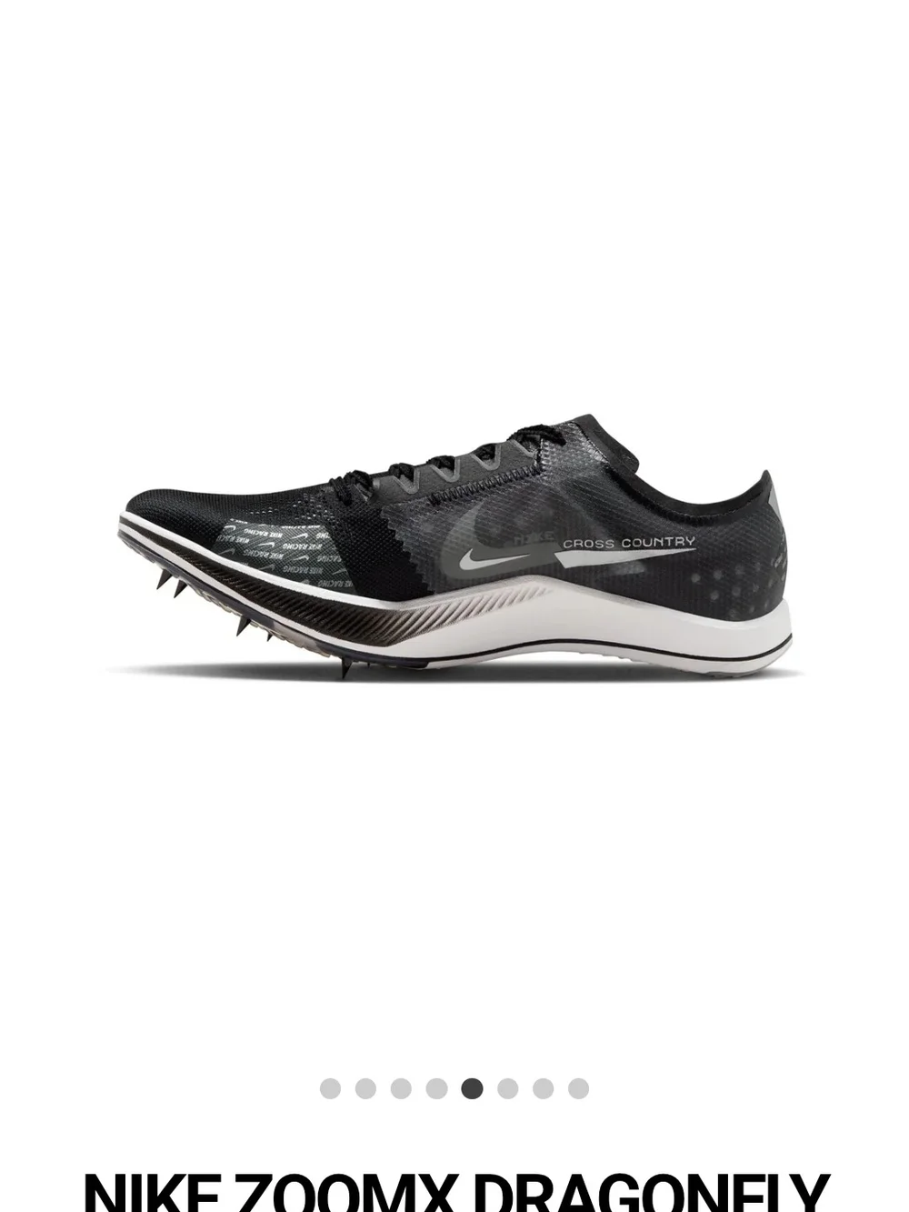 ** BNWOT** Nike ZoomX Dragonfly XC Spikes — Black/Silver Mens Sz 14